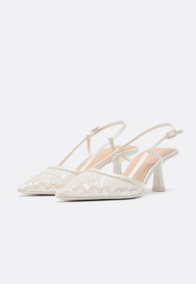 Kittenskors i mesh med strass