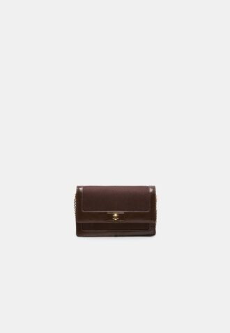 Kontrastfärgad crossbody-väska i canvas