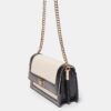 Kontrastfärgad crossbody-väska i canvas