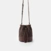 Kontrastfärgad virkad crossbody-väska