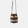 Kontrastfärgad virkad crossbody-väska