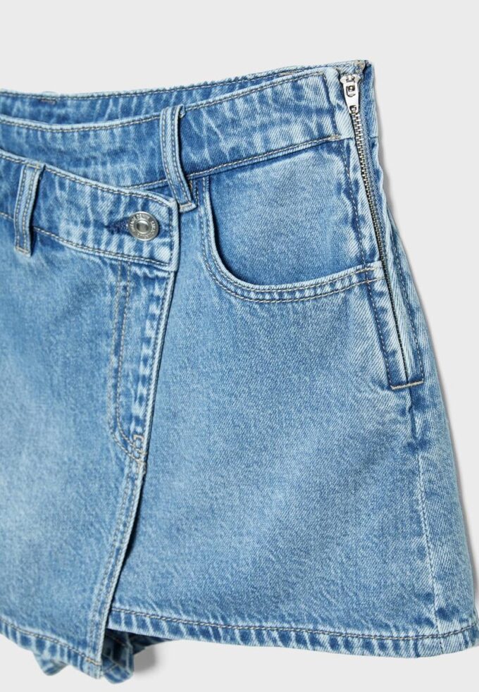 Korslagd jeanskort