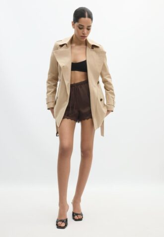 Kort basic trenchcoat