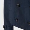 Kort dubbelknäppt trenchcoat