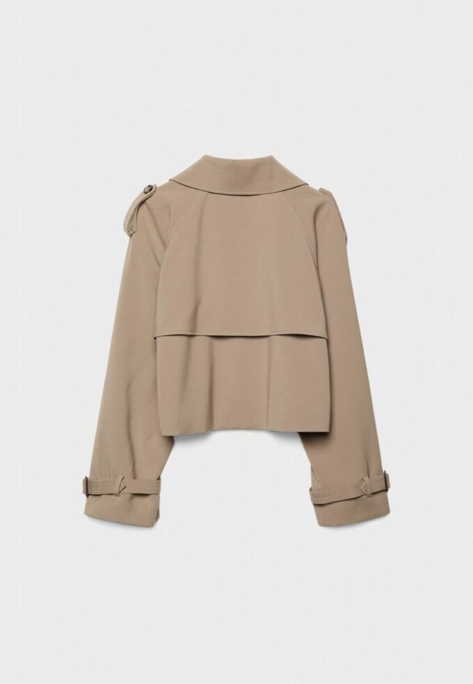 Kort, flödande trenchcoat Kort, flödande trenchcoat