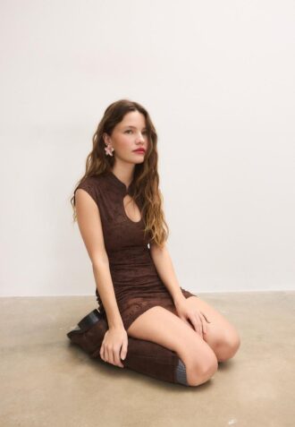Kort qipao-stil klänning