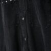Kort över skjorta i denim med nitar Kort över skjorta i denim med nitar