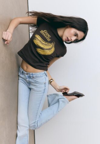 Kortärmad banan-T-shirt