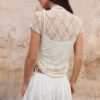 Kortärmad T-shirt i qipao-stil Kortärmad T-shirt i qipao-stil