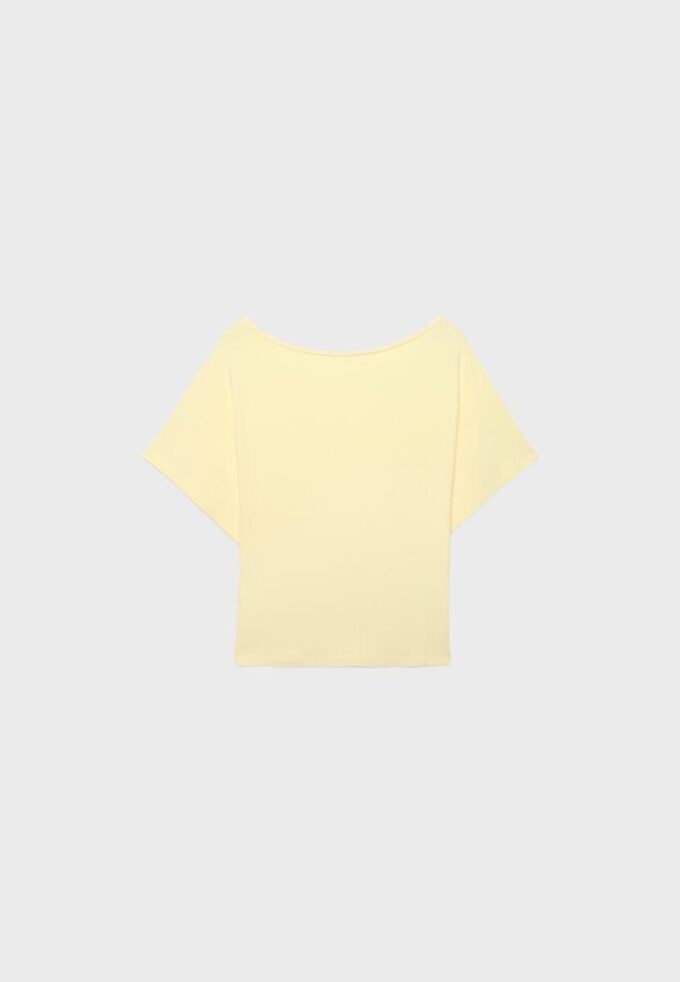 Kortärmad T-shirt med båthals