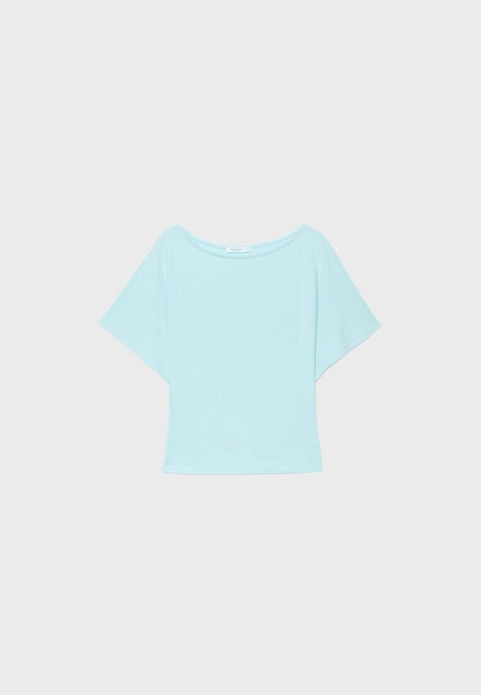 Kortärmad T-shirt med båthals