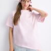 Kortärmad T-shirt med spetskant