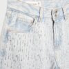 Lågmidjade jeans med Wide Leg och strass Lågmidjade jeans med Wide Leg och strass