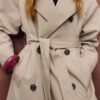 Lång, flödande trenchcoat Lång, flödande trenchcoat