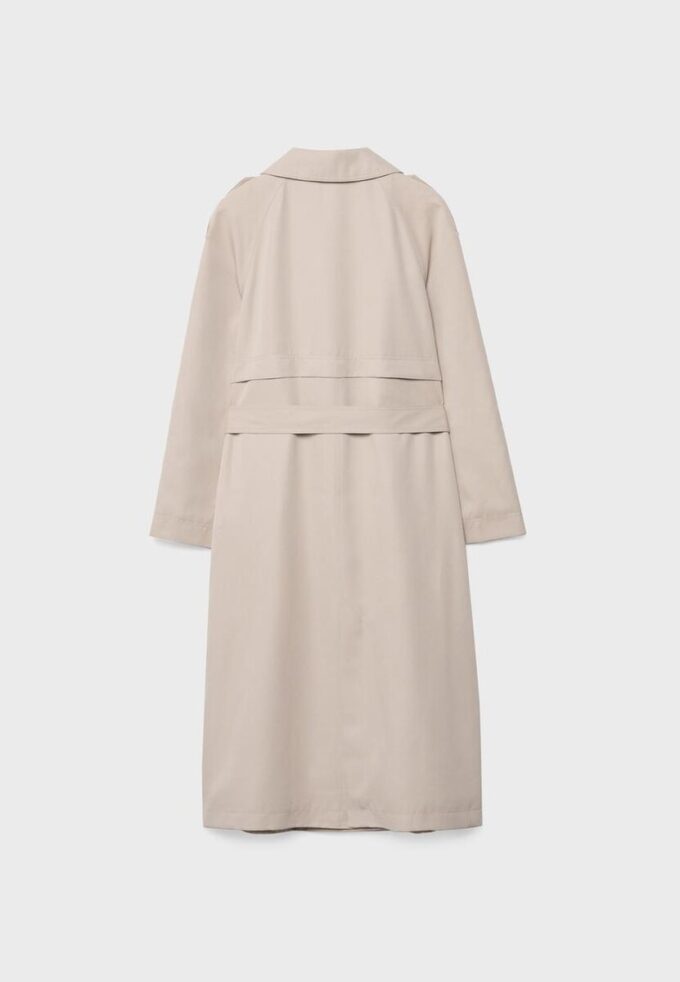 Lång, flödande trenchcoat Lång, flödande trenchcoat