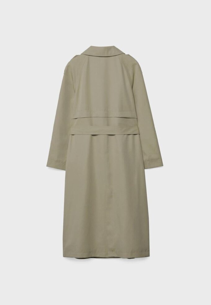 Lång, flödande trenchcoat Lång, flödande trenchcoat