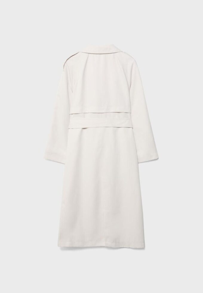 Lång, flödande trenchcoat Lång, flödande trenchcoat