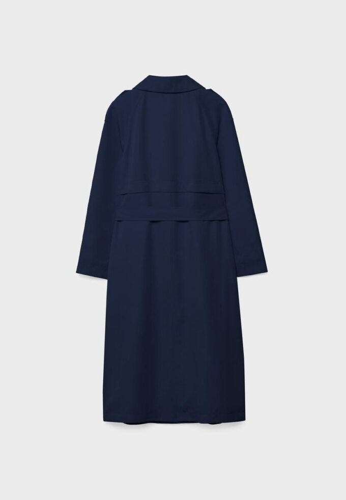 Lång, flödande trenchcoat Lång, flödande trenchcoat