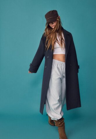 Lång, mjuk Oversize-kappa med Soft Touch-effekt Lång, mjuk Oversize-kappa med Soft Touch-effekt