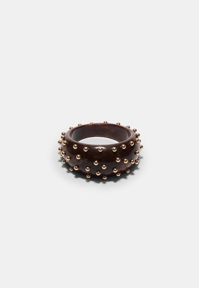 Maxi-armband med fasta nitar