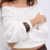 Maxi-armband med fasta nitar