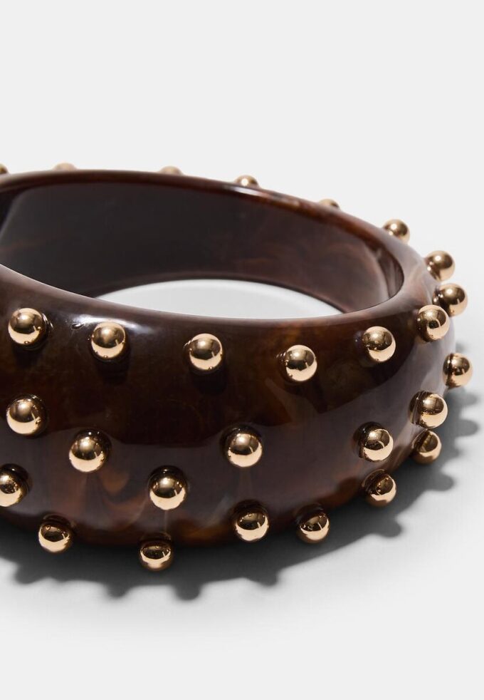 Maxi-armband med fasta nitar
