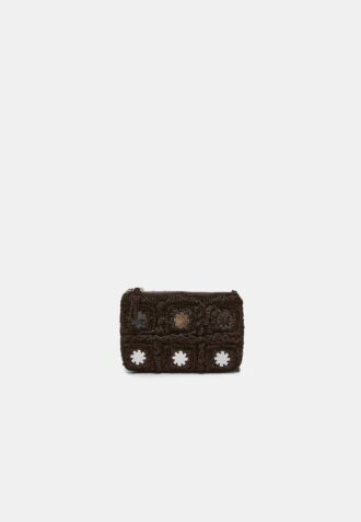 Mini Mirror Crochet Crossbody Bag