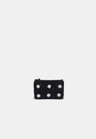 Mini Mirror Crochet Crossbody Bag
