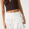Mini-skort med volanger