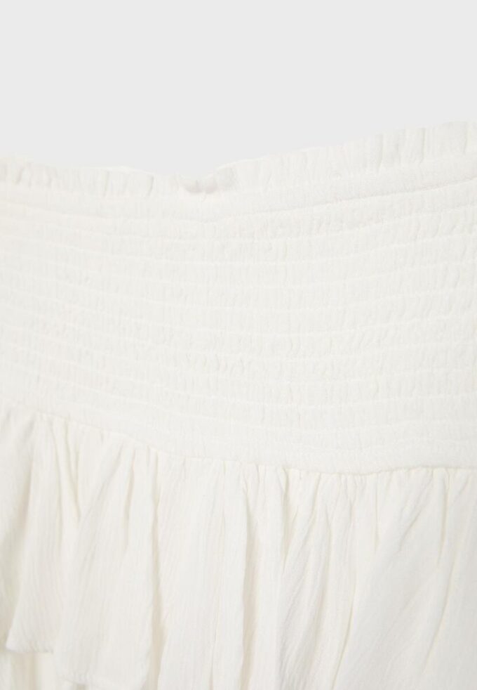 Mini-skort med volanger