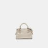 Mini-tote-väska med kokosnötslook