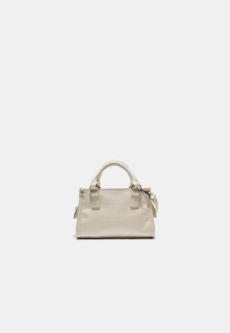 Mini-tote-väska med kokosnötslook