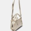 Mini-tote-väska med kokosnötslook