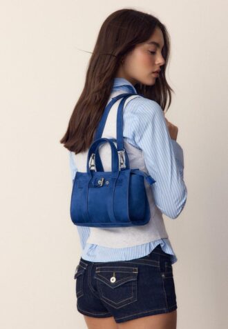 Mini-tote-väska med spänne