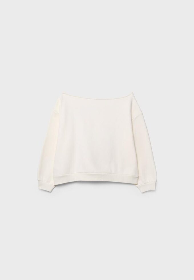 Mönstrat T-shirt med båthals