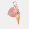 Nyckelring med glasscharm