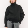Oversize-bomberjacka med Soft Touch-yta Oversize-bomberjacka med Soft Touch-yta