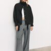 Oversize-bomberjacka med Soft Touch-yta Oversize-bomberjacka med Soft Touch-yta