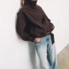 Oversize-bomberjacka med Soft Touch-yta Oversize-bomberjacka med Soft Touch-yta