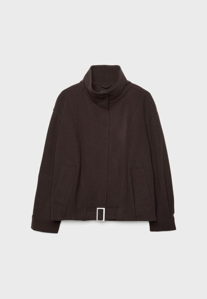 Oversize-bomberjacka med Soft Touch-yta Oversize-bomberjacka med Soft Touch-yta