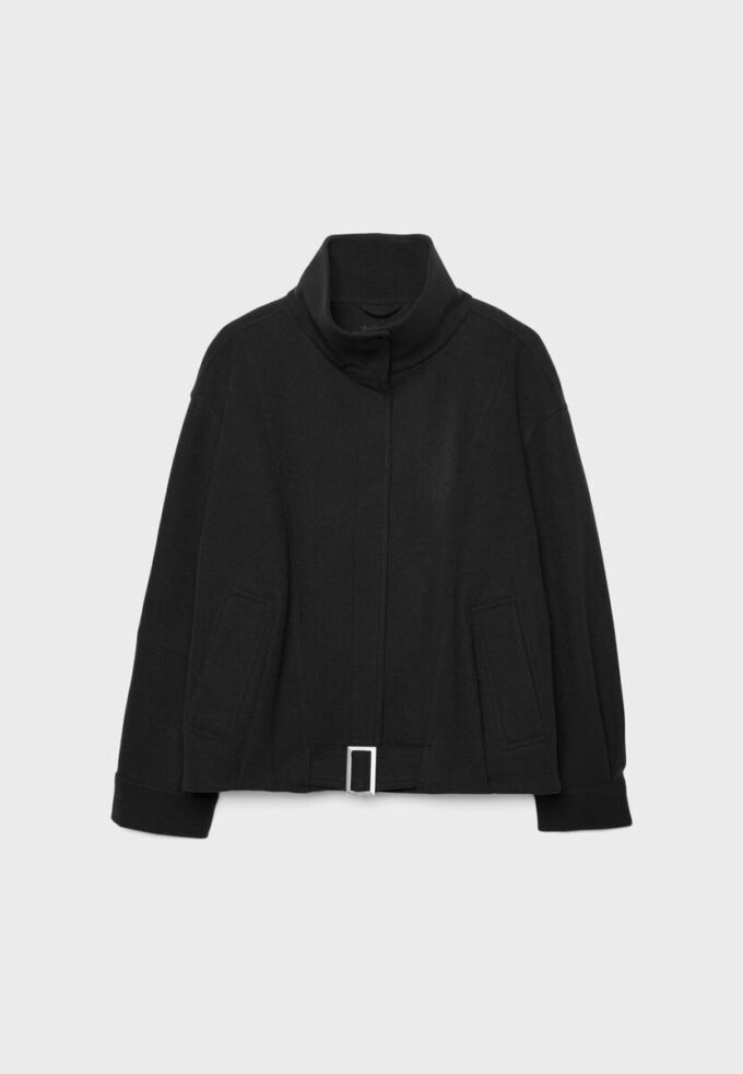 Oversize-bomberjacka med Soft Touch-yta Oversize-bomberjacka med Soft Touch-yta