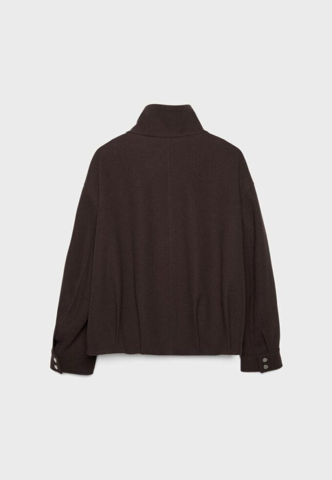Oversize-bomberjacka med Soft Touch-yta Oversize-bomberjacka med Soft Touch-yta