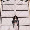 Oversize-jacka i imitationsskinn med revers