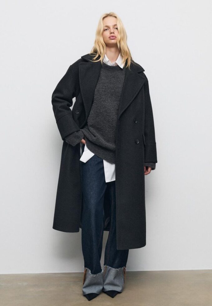 Oversize-kappa med Soft Touch-yta