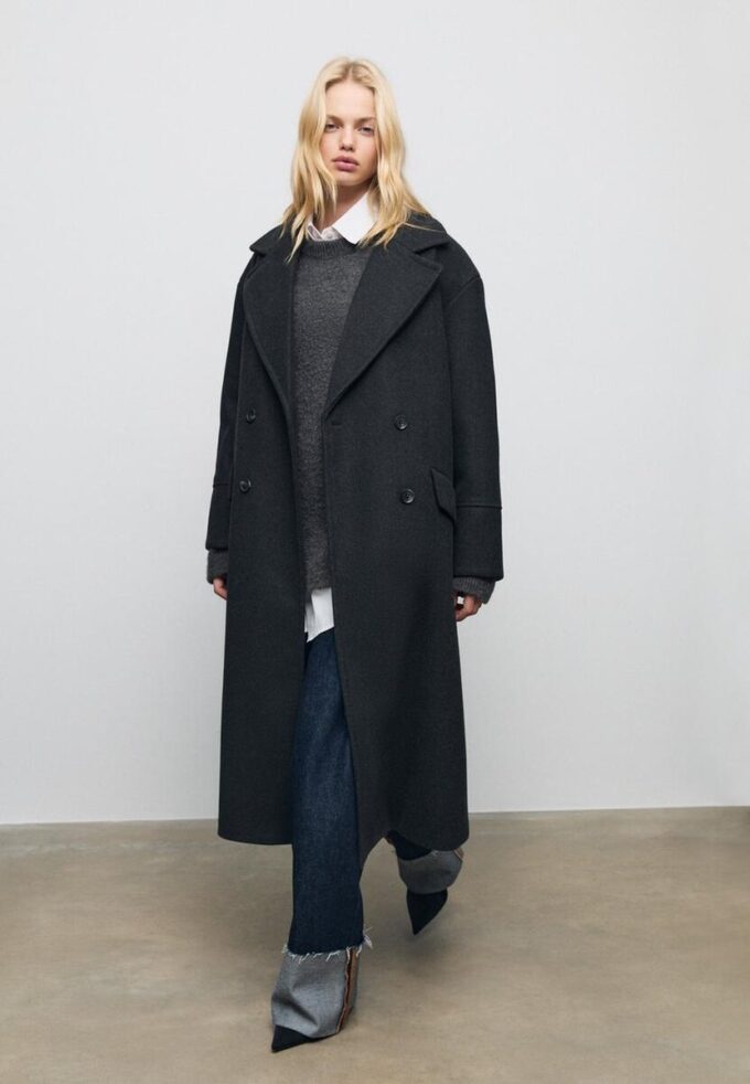 Oversize-kappa med Soft Touch-yta