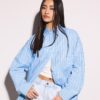 Oversize randig skjorta