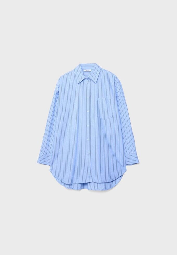 Oversize randig skjorta