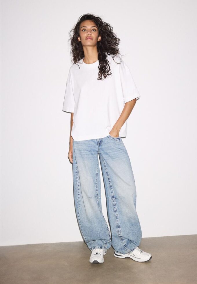 Oversize-T-shirt med korta ärmar