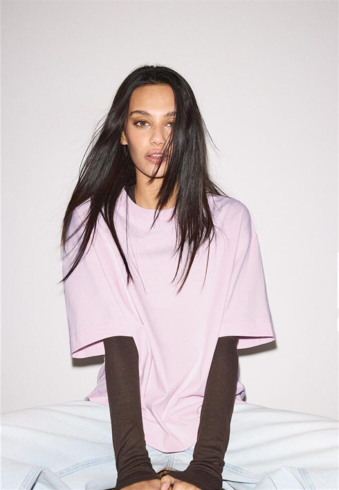 Oversize-T-shirt med korta ärmar