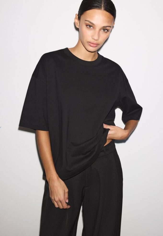 Oversize-T-shirt med korta ärmar